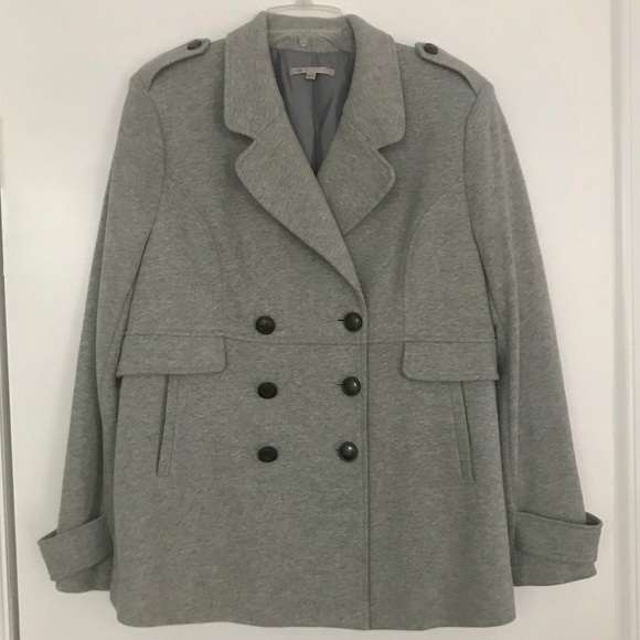 GAP Heather Grey Peacoat - Picture 1 of 6